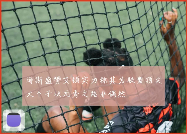 海斯盛赞艾顿实力称其为联盟顶尖大个子状元秀之路非偶然